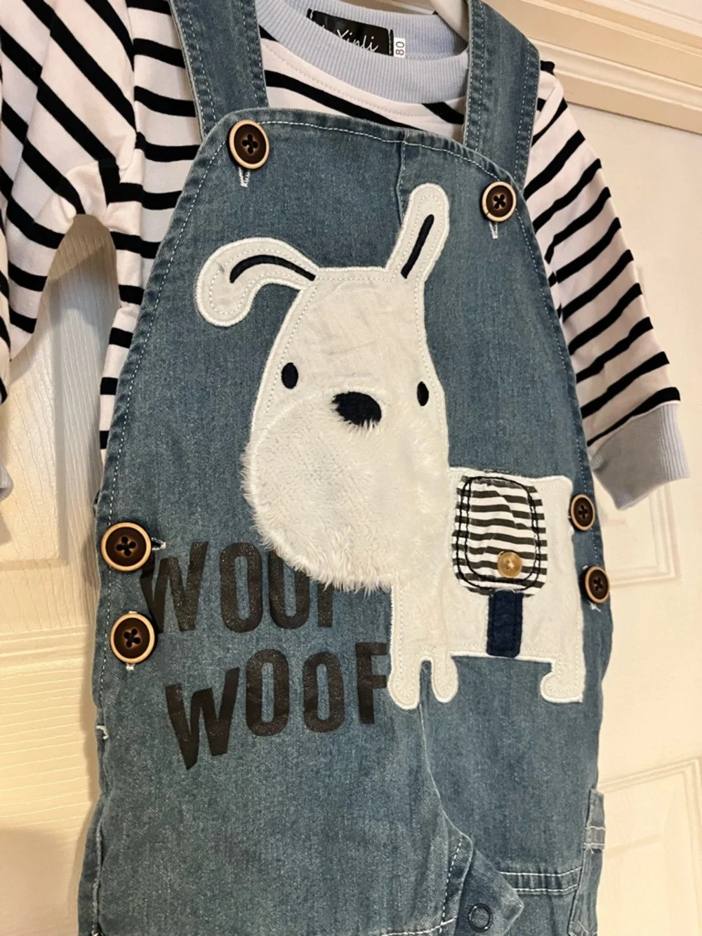 NWT Amazon Dog Overalls and Tee Set